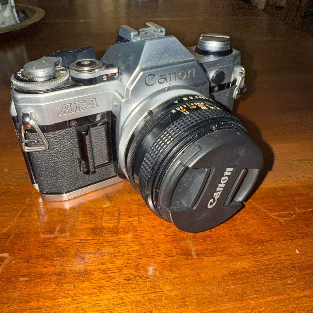 Canon AE-1 Silver 35mm Film Camera